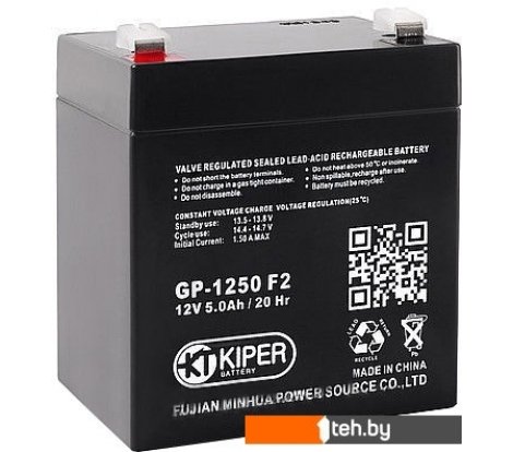  - Аккумуляторы для ИБП Kiper GP-1250 F2 (12В/5 А·ч) - GP-1250 F2 (12В/5 А·ч)