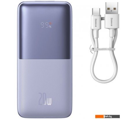  - Портативные зарядные устройства Baseus Bipow Pro Digital Display Fast Charge 20W Overseas Edition 10000mAh (фиолетовый) - Bipow Pro Digital Display Fast Charge 20W Overseas Edition 10000mAh (фиолетовый)