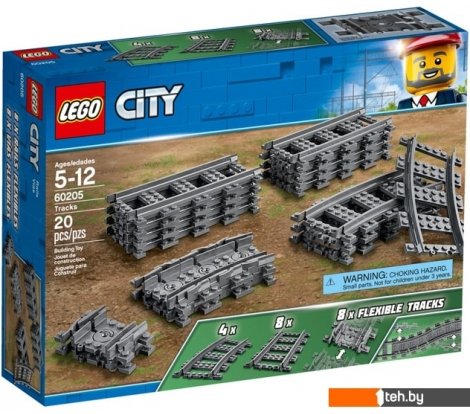  - Конструкторы LEGO City 60205 Рельсы - City 60205 Рельсы