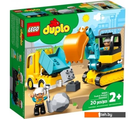  - Конструкторы LEGO Duplo 10931 Грузовик и гусеничный экскаватор - Duplo 10931 Грузовик и гусеничный экскаватор