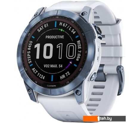  - Умные часы и браслеты Garmin Fenix 7X Sapphire Solar 51 мм (голубой минерал/белый камень) - Fenix 7X Sapphire Solar 51 мм (голубой минерал/белый камень)