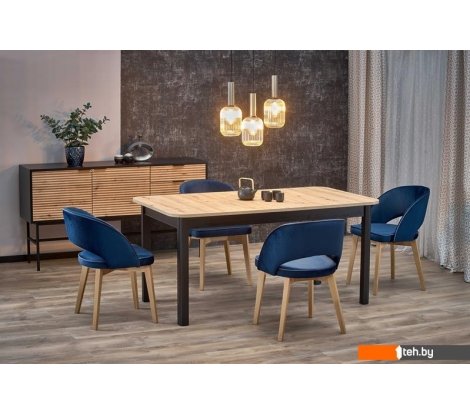  - Кухонные столы и обеденные группы Halmar Florian (дуб артизан/черный) - Florian (дуб артизан/черный)