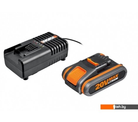  - Аккумуляторы и зарядные устройства для инструмента Worx WA3880+WA3551.1 (20В/2.0 Ah + 14.4-20В) - WA3880+WA3551.1 (20В/2.0 Ah + 14.4-20В)