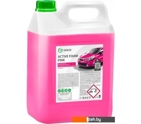 - Автохимия и автокосметика для кузова Grass Активная пена Active Foam Pink 6кг 113121 - Активная пена Active Foam Pink 6кг 113121