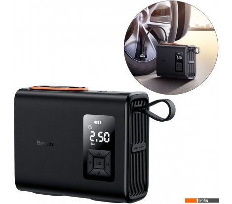  - Автомобильные компрессоры Baseus Mega EnergyPump Series Dual Cylinder Wireless Inflator - Mega EnergyPump Series Dual Cylinder Wireless Inflator