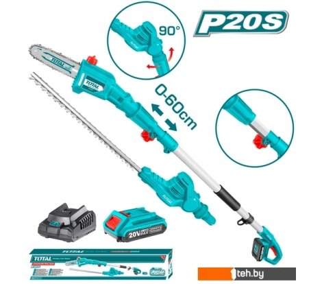  - Кусторезы и садовые ножницы Total TPTS201681 (с 1-м АКБ) - TPTS201681 (с 1-м АКБ)