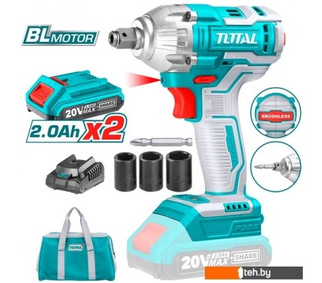  - Шуруповерты, гайковерты, электроотвертки Total TIWLI20208 (с 2-мя АКБ, сумка) - TIWLI20208 (с 2-мя АКБ, сумка)