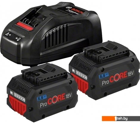  - Аккумуляторы и зарядные устройства для инструмента Bosch ProCORE Professional 1600A0214C (18В/5.5 Ah + 14.4-18В) - ProCORE Professional 1600A0214C (18В/5.5 Ah + 14.4-18В)