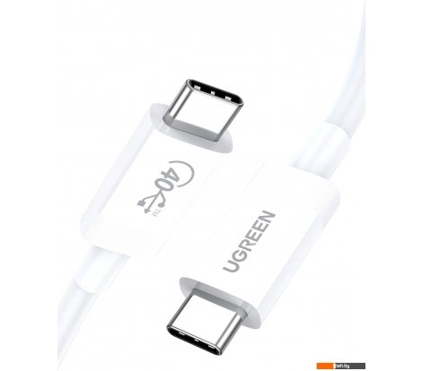  - Кабели, адаптеры, разветвители Ugreen US506 40113 USB Type-C - USB Type-C (0/.8 м, белый) - US506 40113 USB Type-C - USB Type-C (0/.8 м, белый)