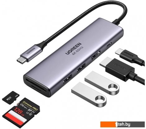 - USB-хабы и док-станции Ugreen CM511 60384 - CM511 60384