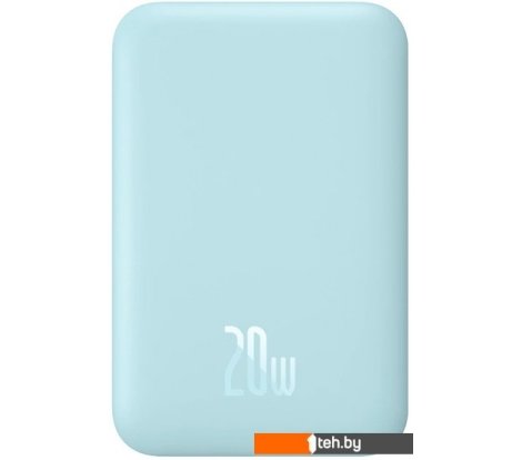 - Портативные зарядные устройства Baseus Magnetic Wireless PPCX020003 6000mAh (голубой) - Magnetic Wireless PPCX020003 6000mAh (голубой)