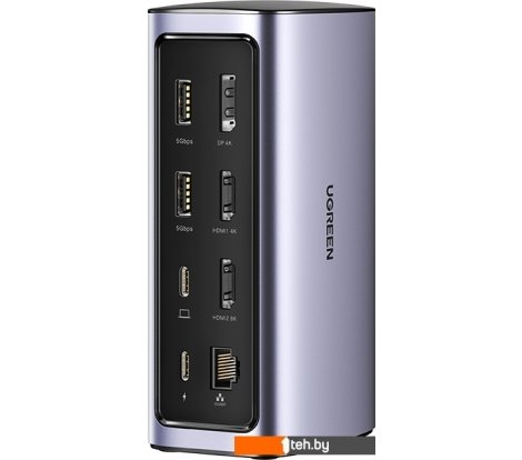  - USB-хабы и док-станции Ugreen USB C Triple Display Docking Station 12-in-1 90325 - USB C Triple Display Docking Station 12-in-1 90325