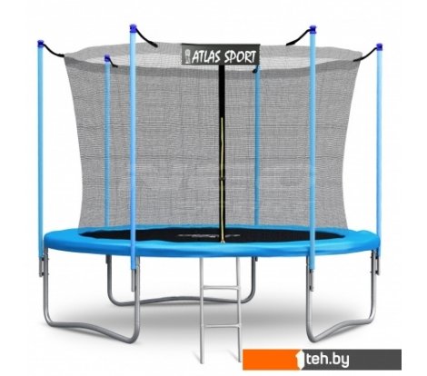  - Батуты Atlas Sport 252 см - 8ft (с лестницей, внутренняя сетка, синий) - 252 см - 8ft (с лестницей, внутренняя сетка, синий)