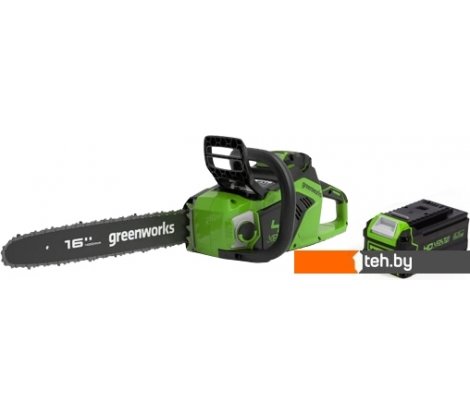 - Цепные электро- и бензопилы Greenworks GD40CS18K2 2005807UA (с 1-им АКБ 2 Ач) - GD40CS18K2 2005807UA (с 1-им АКБ 2 Ач)