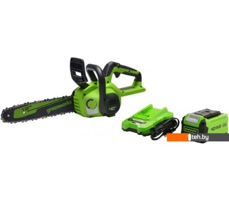 - Цепные электро- и бензопилы Greenworks G40CS30IIK4 2007807UB (с 1-им АКБ 4 Ач) - G40CS30IIK4 2007807UB (с 1-им АКБ 4 Ач)