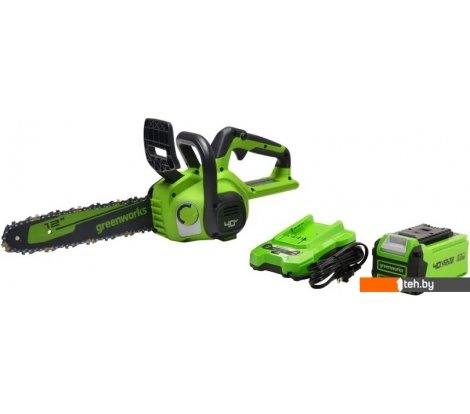  - Цепные электро- и бензопилы Greenworks G40CS30IIK4 2007807UB (с 1-им АКБ 4 Ач) - G40CS30IIK4 2007807UB (с 1-им АКБ 4 Ач)