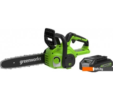 - Цепные электро- и бензопилы Greenworks G24CS25K4 2007707UB (с 1-им АКБ 4 Ач) - G24CS25K4 2007707UB (с 1-им АКБ 4 Ач)