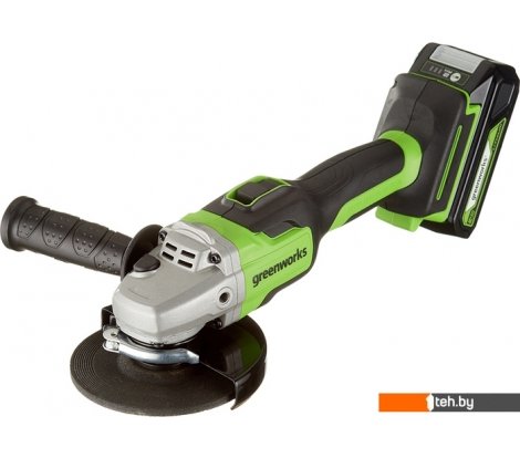  - Угловые шлифмашины (болгарки) Greenworks GD24AGK2 3200207UA (с 1-им АКБ 2 Ач) - GD24AGK2 3200207UA (с 1-им АКБ 2 Ач)