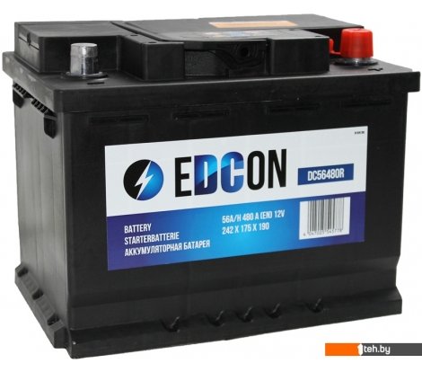  - Автомобильные аккумуляторы EDCON DC56480R (56 А·ч) - DC56480R (56 А·ч)