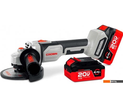  - Угловые шлифмашины (болгарки) CROWN CT23026-125HXS-4 BMC (с 2-мя АКБ) - CT23026-125HXS-4 BMC (с 2-мя АКБ)