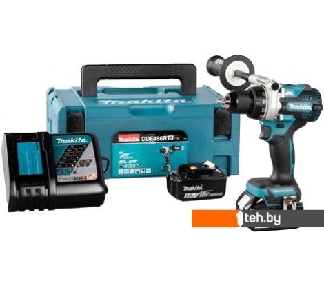  - Шуруповерты, гайковерты, электроотвертки Makita DDF486RTJ (с 2-мя АКБ, кейс) - DDF486RTJ (с 2-мя АКБ, кейс)