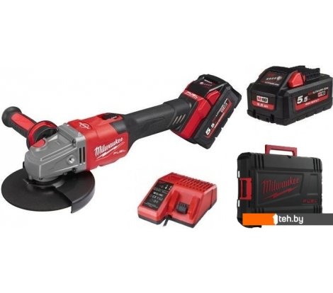  - Угловые шлифмашины (болгарки) Milwaukee M18 FHSAG125XB-552X Fuel 4933471079 (с 2-мя АКБ) - M18 FHSAG125XB-552X Fuel 4933471079 (с 2-мя АКБ)