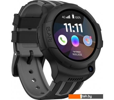 - Умные часы и браслеты Elari KidPhone 4G Wink (черный) - KidPhone 4G Wink (черный)
