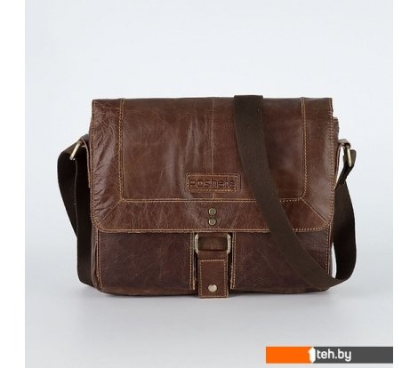  - Женские и мужские сумки Poshete 253-1311-1-DBW (коричневый) - 253-1311-1-DBW (коричневый)