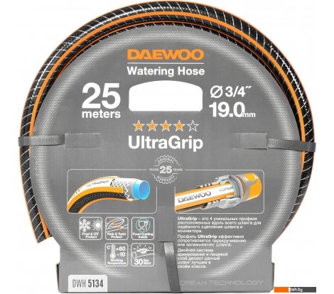  - Поливочные шланги Daewoo Power UltraGrip DWH 5134 (3/4'', 25 м) - UltraGrip DWH 5134 (3/4'', 25 м)