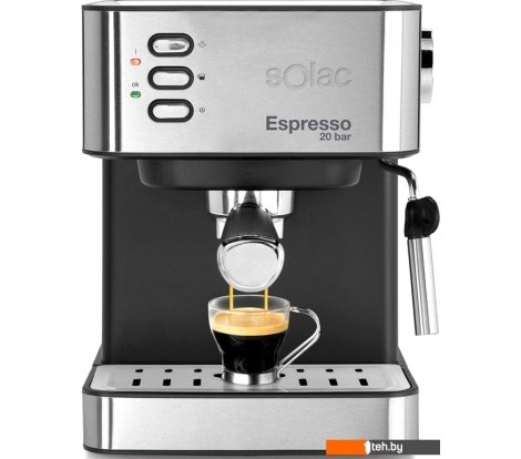  - Кофеварки и кофемашины Solac Espresso 20 Bar (нержавеющая сталь) - Espresso 20 Bar (нержавеющая сталь)