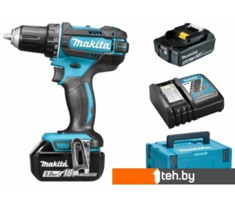  - Шуруповерты, гайковерты, электроотвертки Makita DDF482RTJ (с 2-мя АКБ, кейс) - DDF482RTJ (с 2-мя АКБ, кейс)