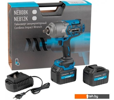  - Шуруповерты, гайковерты, электроотвертки Nordberg NE812K (с 2-мя АКБ) - NE812K (с 2-мя АКБ)