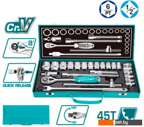  - Наборы инструментов Total THT121242 (24 предмета) - THT121242 (24 предмета)
