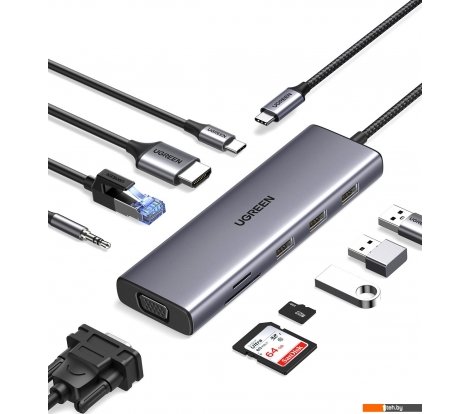  - USB-хабы и док-станции Ugreen CM498 15601 - CM498 15601