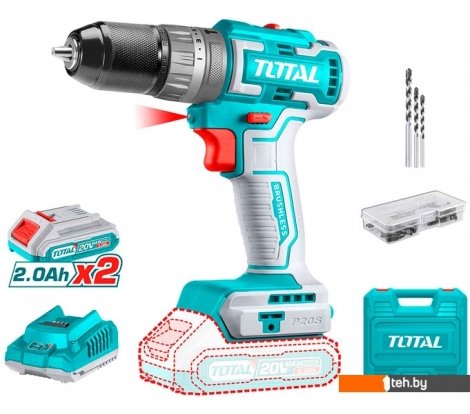  - Шуруповерты, гайковерты, электроотвертки Total TIDLI20508 (с 2-мя АКБ, кейс, набор оснастки) - TIDLI20508 (с 2-мя АКБ, кейс, набор оснастки)
