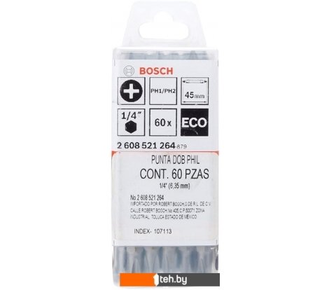  - Биты, головки, насадки, держатели Bosch 2608521264 (60 предметов) - 2608521264 (60 предметов)