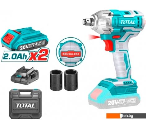  - Шуруповерты, гайковерты, электроотвертки Total TIWLI2038 (с 2-мя АКБ, кейс) - TIWLI2038 (с 2-мя АКБ, кейс)