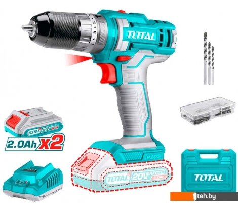  - Шуруповерты, гайковерты, электроотвертки Total TIDLI201452 (с 2-мя АКБ, кейс, набор оснастки) - TIDLI201452 (с 2-мя АКБ, кейс, набор оснастки)