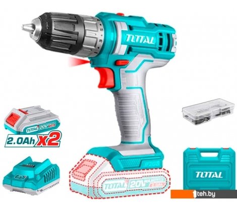  - Шуруповерты, гайковерты, электроотвертки Total TDLI200528 (с 2-мя АКБ, кейс, набор оснастки) - TDLI200528 (с 2-мя АКБ, кейс, набор оснастки)