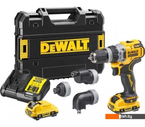  - Шуруповерты, гайковерты, электроотвертки DeWalt DCD703L2T (с 2-мя АКБ, кейс, набор патронов) - DCD703L2T (с 2-мя АКБ, кейс, набор патронов)