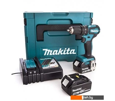  - Шуруповерты, гайковерты, электроотвертки Makita DHP483RTJ (с 2-мя АКБ, кейс) - DHP483RTJ (с 2-мя АКБ, кейс)