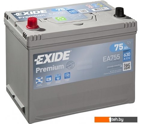  - Автомобильные аккумуляторы Exide Premium EA755 (75 А/ч) - Premium EA755 (75 А/ч)