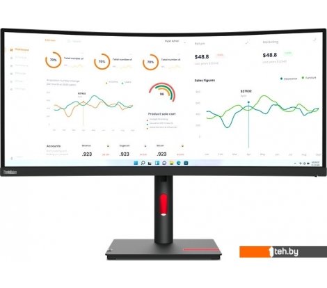  - Мониторы Lenovo ThinkVision T34w-30 63D4GAT1EU - ThinkVision T34w-30 63D4GAT1EU