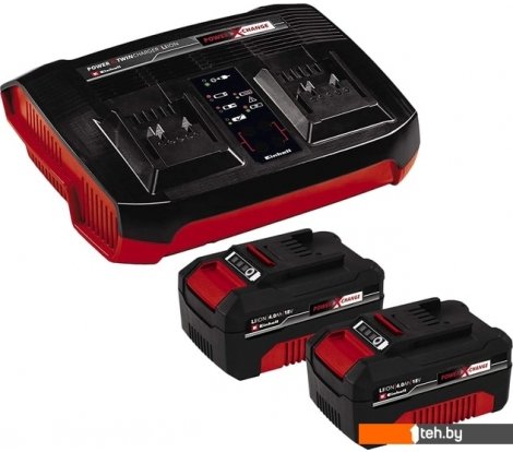 - Аккумуляторы и зарядные устройства для инструмента Einhell PXC-Starter-Kit 4512112 (18В/4 Ah + 18В) - PXC-Starter-Kit 4512112 (18В/4 Ah + 18В)