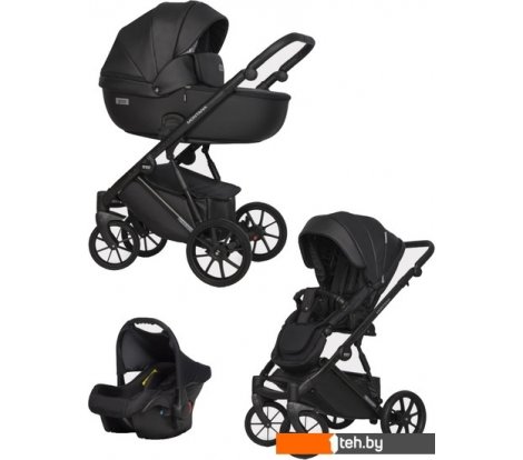 - Детские коляски и аксессуары Riko Basic Montana Ecco (3 в 1, 12/черный) - Basic Montana Ecco (3 в 1, 12/черный)
