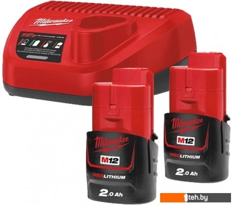  - Аккумуляторы и зарядные устройства для инструмента Milwaukee M12 M12NRG-202 4933459209 (2 x 12В/2 Ач + 12В) - M12 M12NRG-202 4933459209 (2 x 12В/2 Ач + 12В)