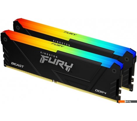  - Оперативная память Kingston FURY Beast RGB 2x16ГБ DDR4 3200МГц KF432C16BB12AK2/32 - FURY Beast RGB 2x16ГБ DDR4 3200МГц KF432C16BB12AK2/32