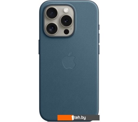 - Чехлы для телефонов Apple MagSafe FineWoven Case для iPhone 15 Pro (тихоокеанский синий) - MagSafe FineWoven Case для iPhone 15 Pro (тихоокеанский синий)