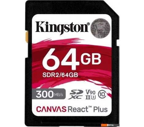  - Карты памяти Kingston Canvas React Plus SDXC 64GB - Canvas React Plus SDXC 64GB
