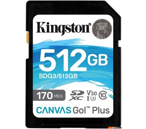  - Карты памяти Kingston Canvas Go! Plus SDXC 512GB - Canvas Go! Plus SDXC 512GB